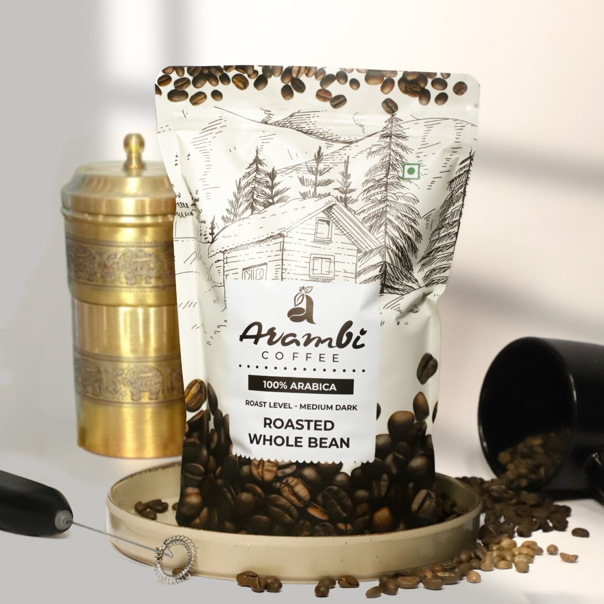 Arambi Roasted Whole Bean, 100% Arabica